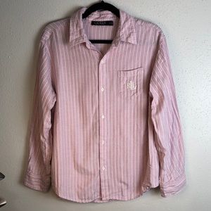 Lauren Ralph Lauren black label pajama top size medium button down loungewear